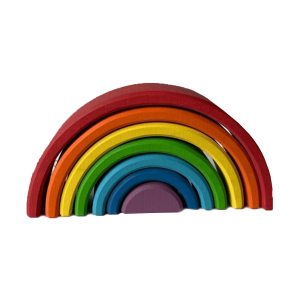 Пирамидка КоТаГрад Радуга мини лесная красный