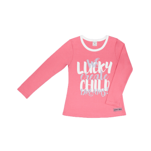 Футболка с длинным рукавом Dreams розовая