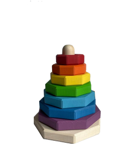 Пирамидка КоТаГрад Восьмигранная мини радужная фиолетовый