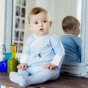 Ползунки Кролики голубые Ползунки Кролики голубые