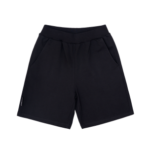 Шорты Мама знает как! черные футер