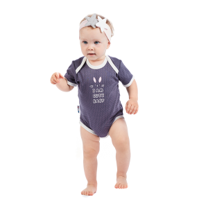 Боди Милые кролики серый Боди Милые кролики серый