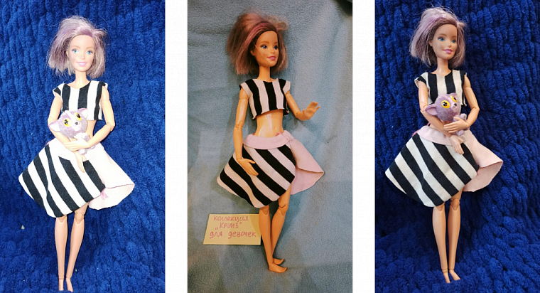 Как сшить платье со шляпкой и сумочкой для куклы Барби?
