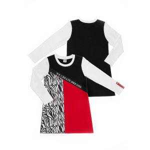 Платье Зебра футер