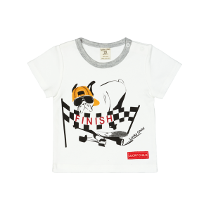 Футболка Крутой парень молочная