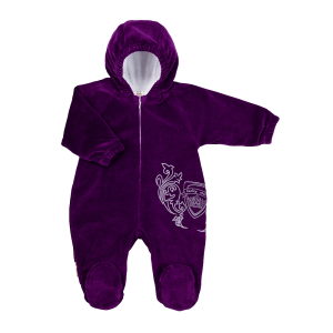 Комбинезон с подкладкой Велюр фиолетовый