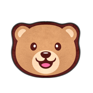 Плюшевый коврик для ванной комнаты ROXY-KIDS Мишка Плюшевый коврик для ванной комнаты ROXY-KIDS Мишка