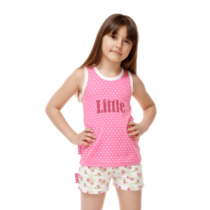 Пижама Маленькая садовница горох-розы