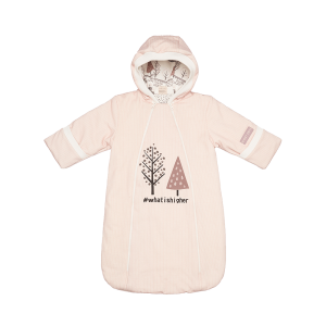 Комбинезон-мешок на синтепоне Зимние каникулы бежевый  Комбинезон-мешок на синтепоне Зимние каникулы бежевый