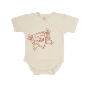 Боди с коротким рукавом Экрю