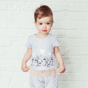 Футболка с юбочкой Любимая девочка