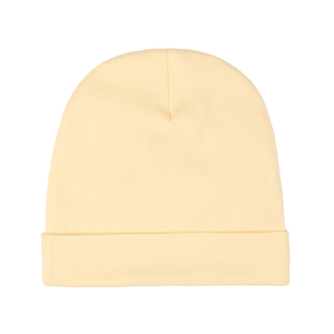 Шапка светло-жёлтая рибана