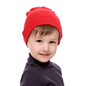 Шапка красная рибана