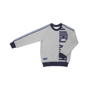 Толстовка Круиз футер серая