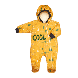 Комбинезон на синтепоне Зимние каникулы цветной