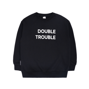 Толстовка Мама знает как! черная «DOUBLE TROUBLE»