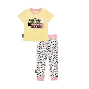 Пижама с брюками МИ-МИ-МИШКИ© жёлтая