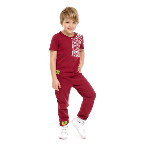 Футболка бордовая