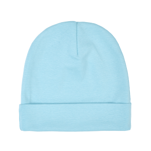 Шапка голубая рибана