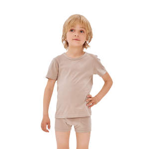 Комплект футболок 2 шт. белая-бежевая