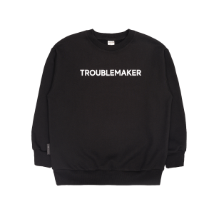 Толстовка Мама знает как! черная «TROUBLEMAKER»
