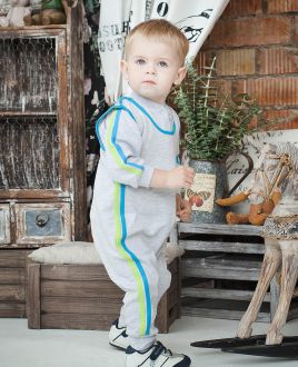 Ползунки с лампасами Спорт футер