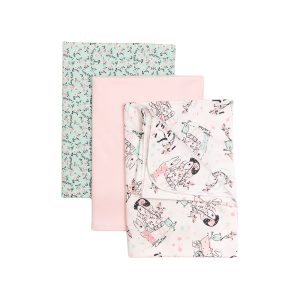 Комплект пелёнок Зайки и зайчики 3 шт. Комплект пелёнок Зайки и зайчики 3 шт.