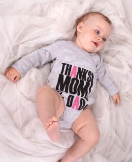 Боди для девочки Thanks Mom & Dad Боди для девочки Thanks Mom & Dad