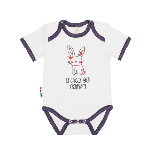 Боди Милые кролики молочный
