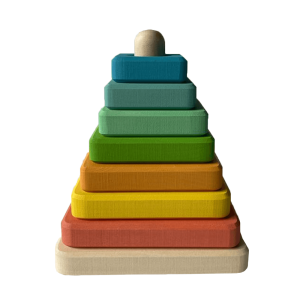 Пирамидка КоТаГрад мини квадратная лесная оранжевая