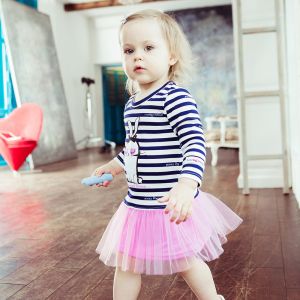 Платье в полоску Любимая девочка 