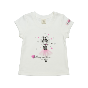 Футболка Любимая девочка Лето молочная Футболка Любимая девочка Лето молочная