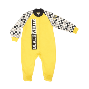 Комбинезон Чёрное и белое жёлтый Комбинезон Чёрное и белое жёлтый