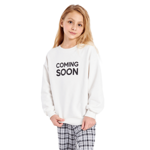 Толстовка Мама знает как! молочная «COMING SOON»