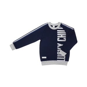 Толстовка Круиз футер тёмно-синяя