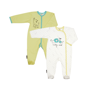 Комплект комбинезонов Зоопарк желтый 2 шт.