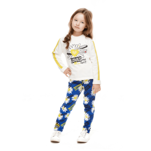 Брюки Любит - не любит синие футер