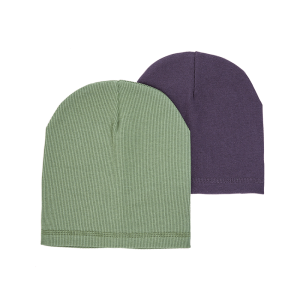 Комплект шапок 2 шт.: хаки, серая.