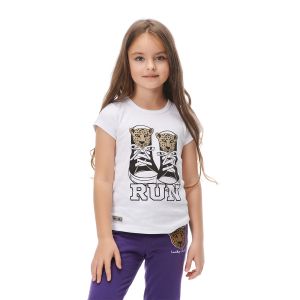 Футболка Львы и леопарды белая