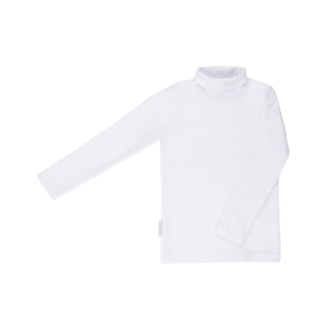 Водолазка белая рибана