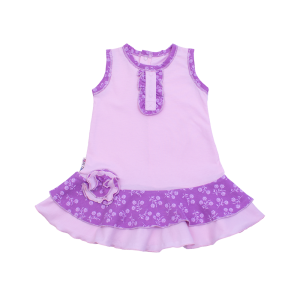 Платье Цветочки розовое