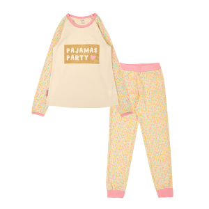 Пижама лонгслив и брюки сердца