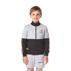 Куртка на молнии Крокодилы серый