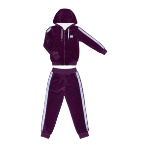 Костюм Велюр куртка и брюки фиолетовый