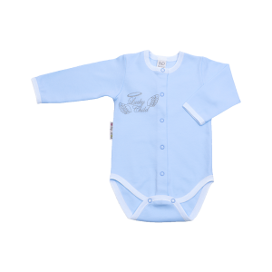 Боди с длинным рукавом Ангелочки голубой Боди с длинным рукавом Ангелочки голубой