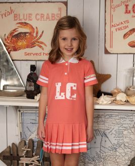 Платье коралловое Поло Платье коралловое Поло