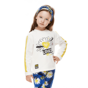 Толстовка Любит - не любит молочная