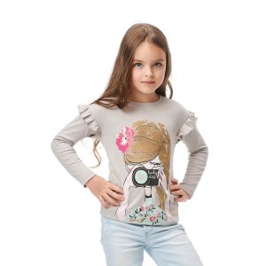 Футболка с длинным рукавом Фотограф бежевая
