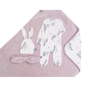 Комплект на выписку весна, пудровый