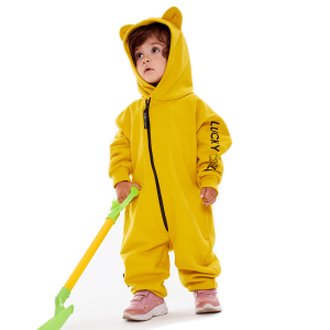 Комбинезон с ушками карри футер 1+